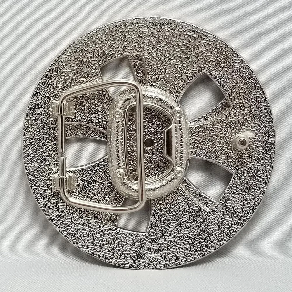 Belt‎ Buckle Bottle Opener Spinner Wheel Spin Spinning Round Heavy Two-Piece